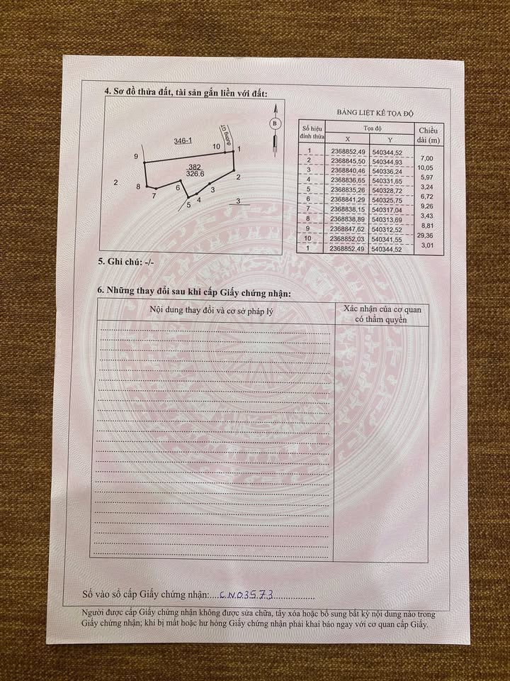 Lô đất chính chủ tại Thị trấn Cẩm Khê 326m² giá 1.5 tỷ - Đường ô tô tránh