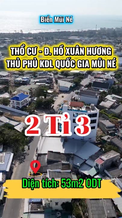 Đất thổ cư Mũi Né 83m² giá 2.3 tỷ - Vị trí đắc địa gần biển!