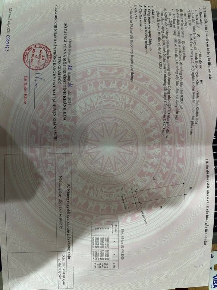 Đất nền Khánh Hiệp 1028m² giá 1 tỷ - Đầu tư sinh lời ngay!