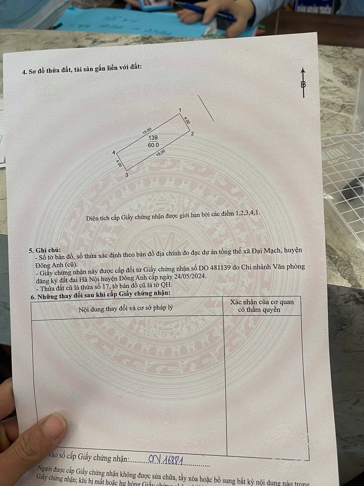 Đất thổ cư thôn Mai Châu, xã Đại Mạch 60m² giá 6 tỷ - Vị trí không thể tốt hơn!