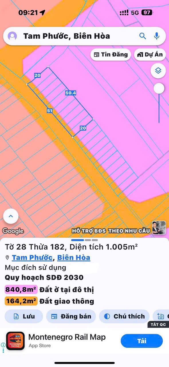 Đất nền Tam Phước - Biên Hòa 100m² chỉ 1.65 tỷ - Sổ đỏ đầy đủ, pháp lý rõ ràng!