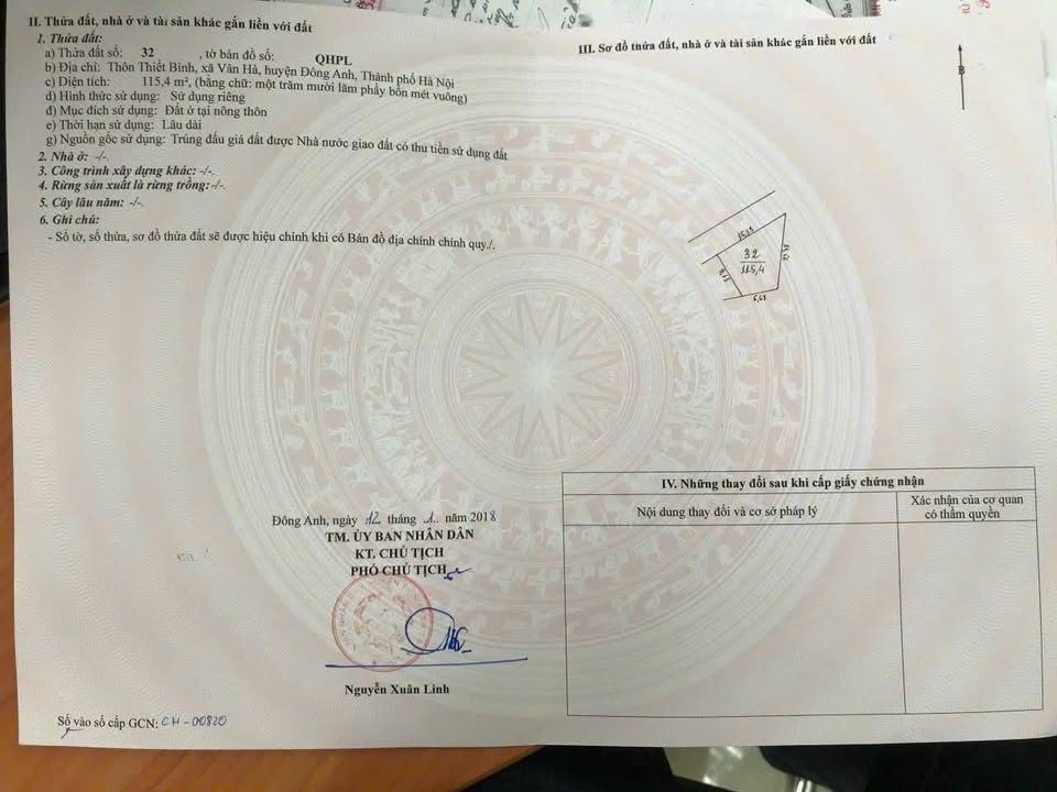 Đất đấu giá xã Vân Hà, Huyện Đông Anh 115,4m² giá 5x triệu - Đầu tư sinh lời ngay!