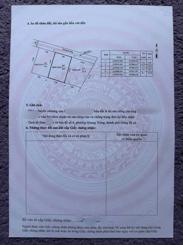 Đất nền khu 5A Quang Trung Uông Bí 94m² giá 1.2 tỷ - Cơ hội đầu tư hấp dẫn!