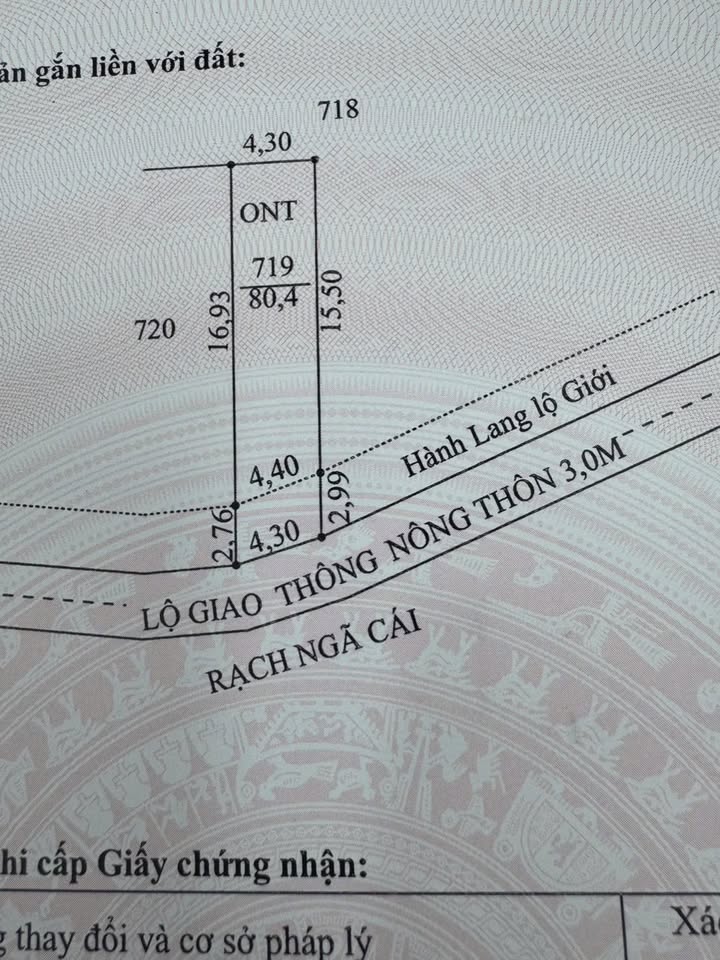 Đất thổ cư mặt tiền Rạch Ngã Cái, 80m² giá 590 triệu - Sổ hồng trao tay!