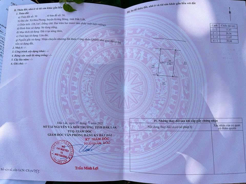 Đất thổ cư Cư Pui - 221m² giá 249 triệu - View núi đẹp chỉ 100m!