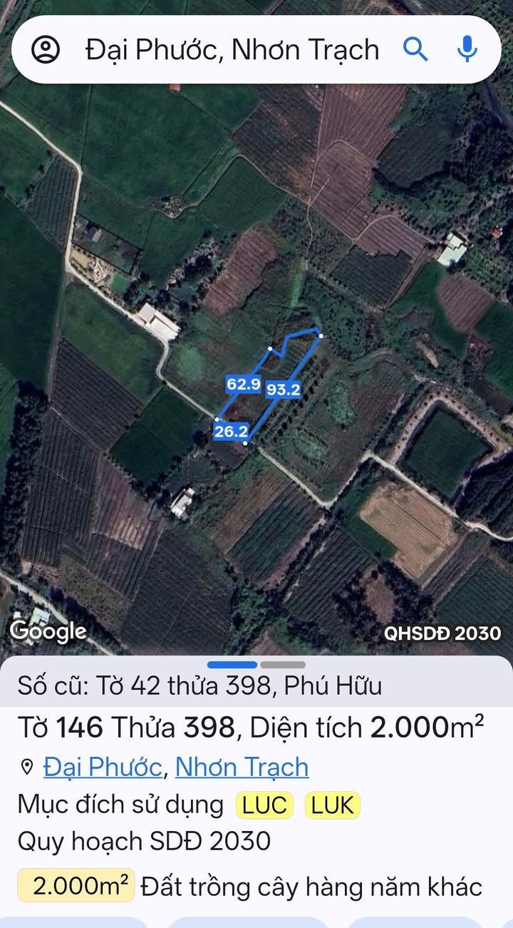 Đất nền Phường Long Trường 2000m² giá 2.5 tỷ - Đầu tư sinh lời ngay!