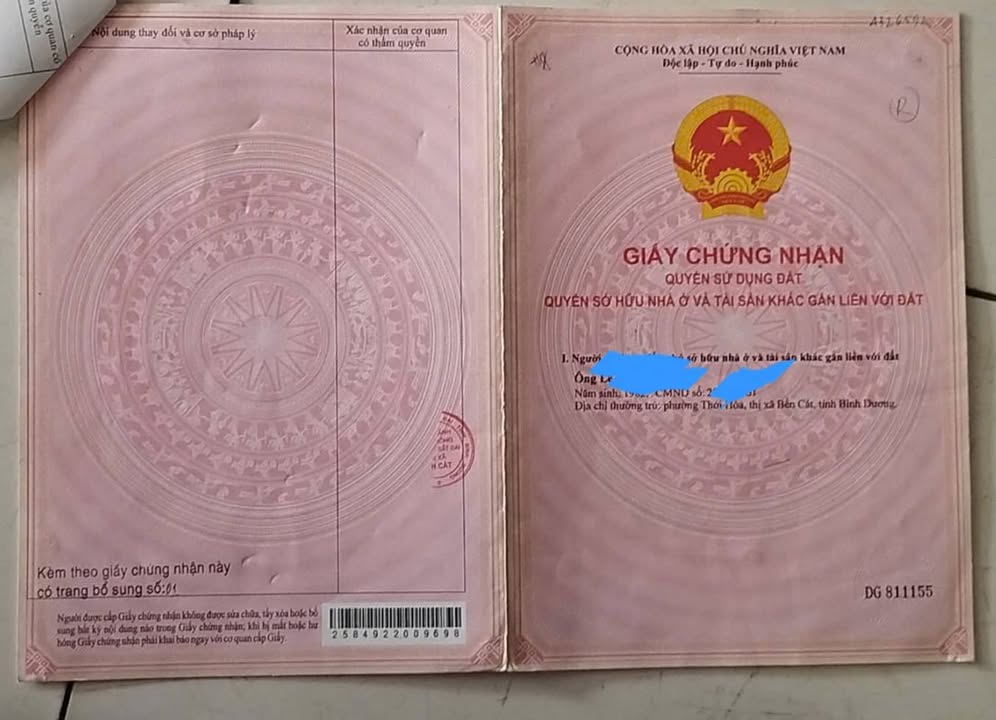 Đất nền Hòa Lợi, Bến Cát, Bình Dương 354m² giá 1,3 tỷ - Đường nhựa sắp hoàn thiện!