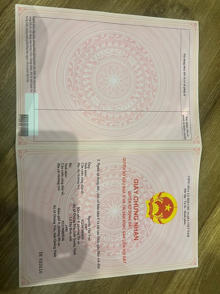 Đất thổ cư Phường Hà An, Quảng Yên 100m² giá 1 tỷ - Cơ hội đầu tư hấp dẫn!