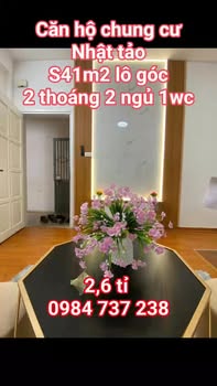 Căn hộ chung cư Nhật Tảo, Bắc Từ Liêm 41m² giá 2.6 tỷ - Sổ đỏ chính chủ!