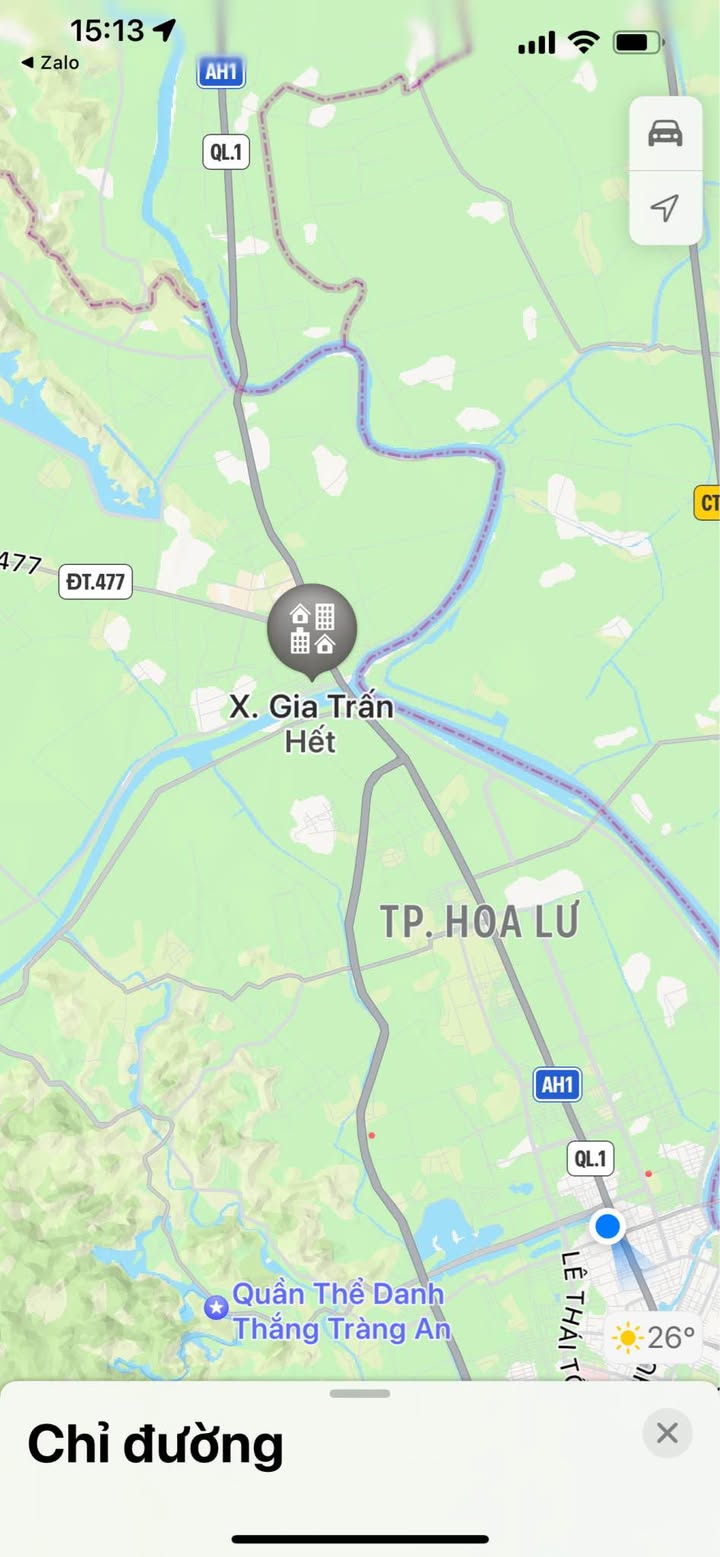 Đất nền Gia Trấn, Gia Viễn 120m² giá thỏa thuận - Đường ô tô tránh nhau