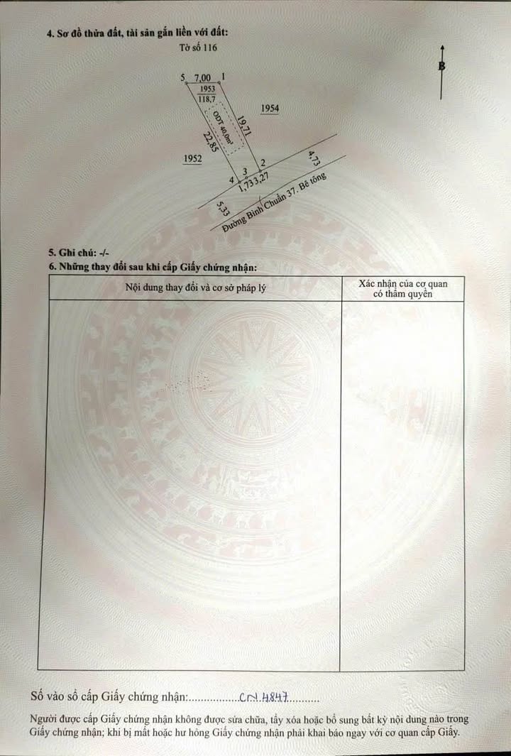 Bán gấp FrontHouse mặt tiền đường Bình Chuẩn 37, 118m² chỉ 2 tỷ - Cơ hội đầu tư hấp dẫn!