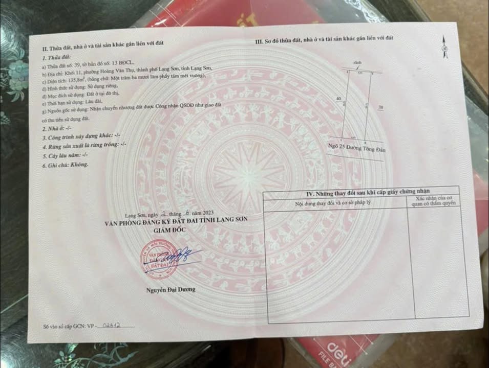 Đất nền ngõ 6 Tông Đản, 135m² giá 3.05 tỷ - Vị trí đẹp, sẵn sàng đầu tư!