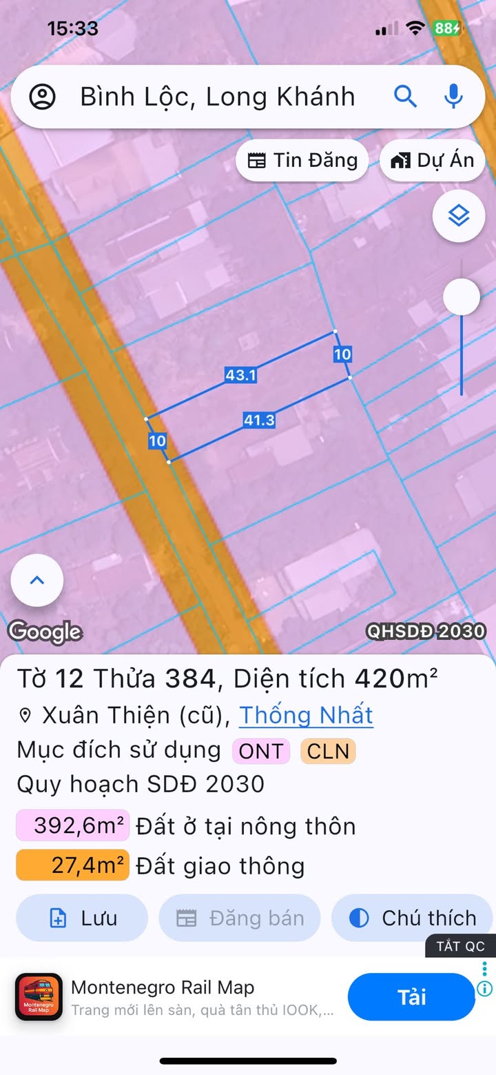Đất nền mặt tiền đường nhựa 10m tại Xuân Thiện 420m² giá 2.8 tỷ - Cơ hội đầu tư hấp dẫn!