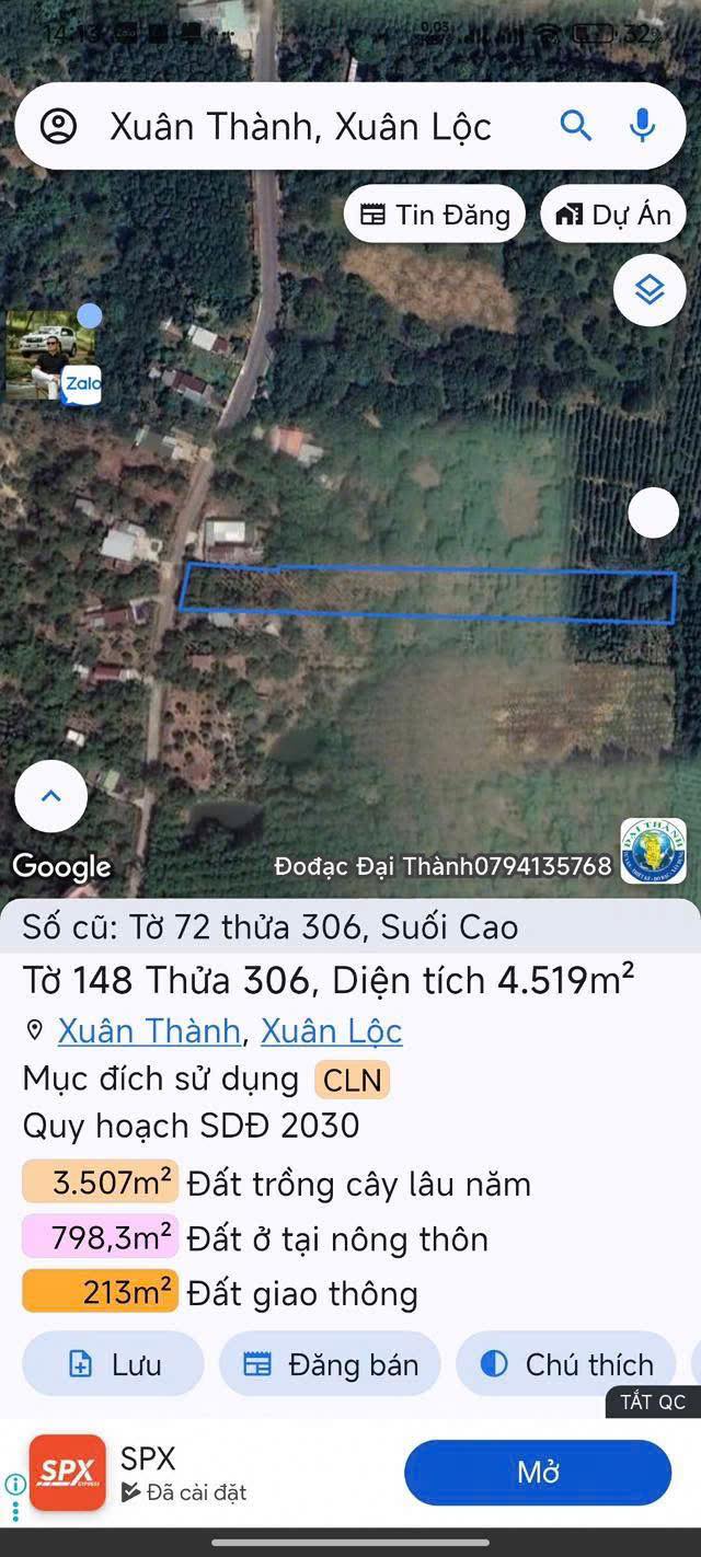 Đất nền Huyện Nhơn Trạch 4519m² giá 13.557 tỷ - Tiềm năng đầu tư lớn!