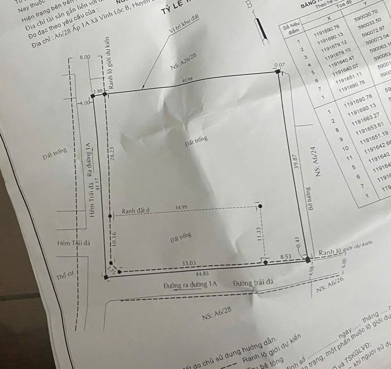 Đất 2 mặt tiền xã Vĩnh Lộc B, Bình Chánh 1500m² giá 26 tỷ - Cơ hội đầu tư hấp dẫn!