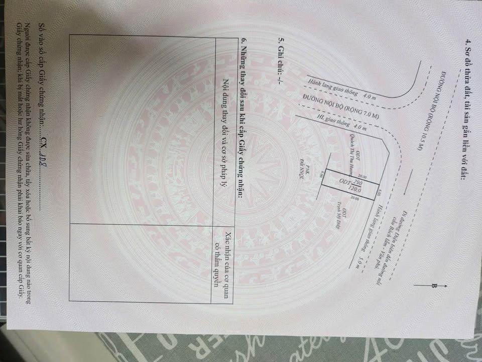 Đất nền Thị trấn Mậu A 120m² giá 4 tỷ - Sổ đỏ chính chủ, vị trí đắc địa!