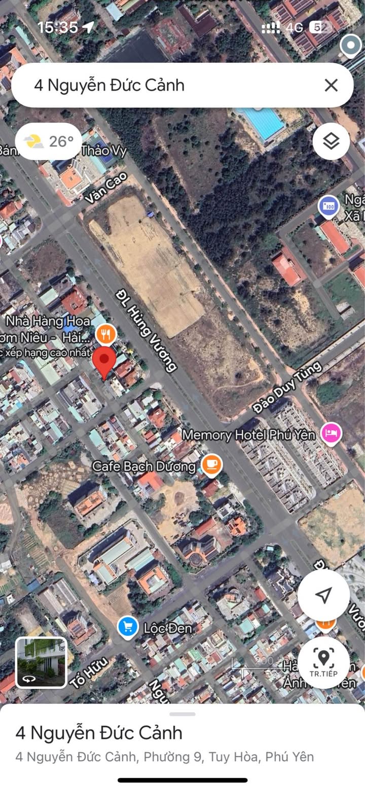 Đất nền chính chủ Đường Hùng Vương, Phường 9, Tuy Hoà 100m² - Giá chỉ 3 tỷ - Thương lượng ngay!