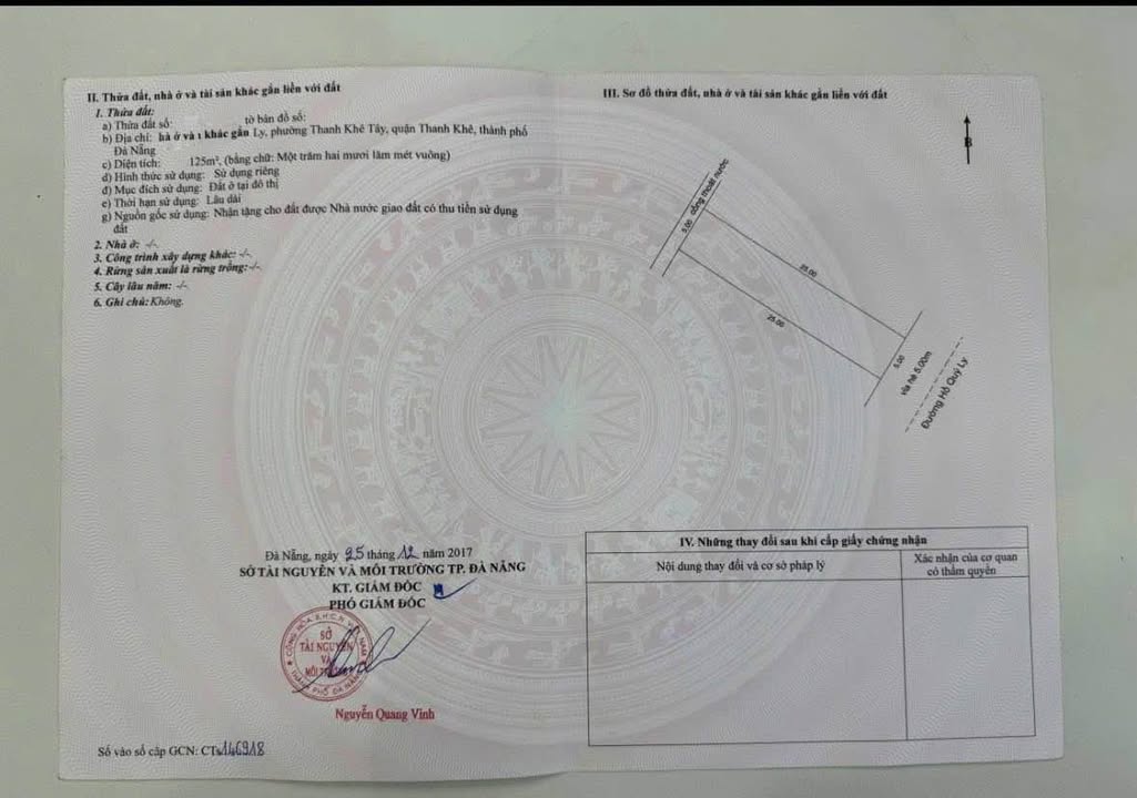 Lô đất Hòa Minh Đà Nẵng 125m² giá 12.5 tỷ - Đầu tư sinh lời lý tưởng!