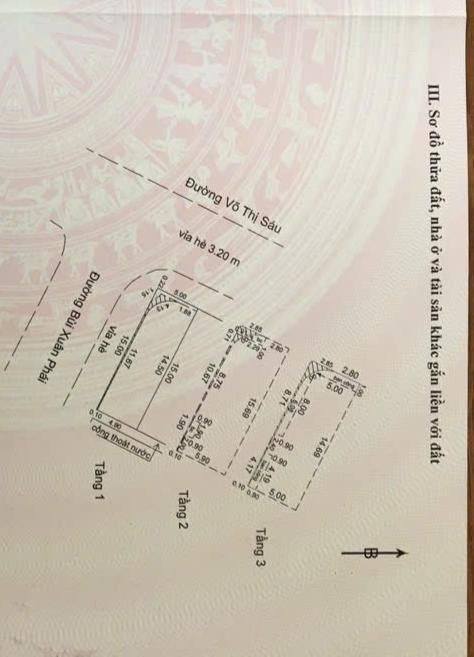 Bán nhà 3 tầng mặt tiền Võ Thị Sáu, Hải Châu, Đà Nẵng 75m² - Giá thương lượng chính chủ!