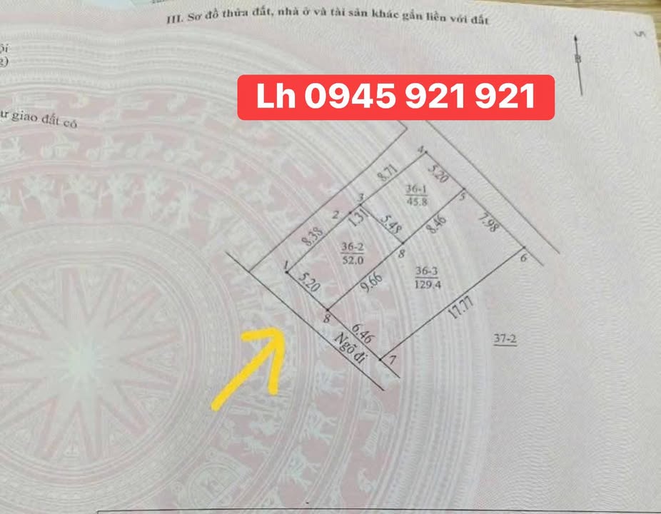 Đất nền lô góc 52m² tại An Khánh, Hoài Đức - Giá chỉ 3 tỷ!