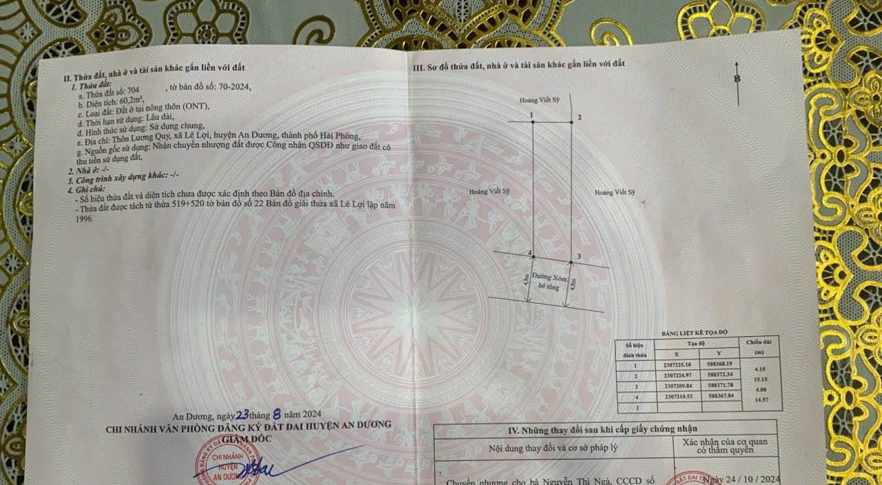 Đất nền 60m² Lương Quy Lê Lợi giá chỉ 1.1 tỷ - Vị trí đắc địa!