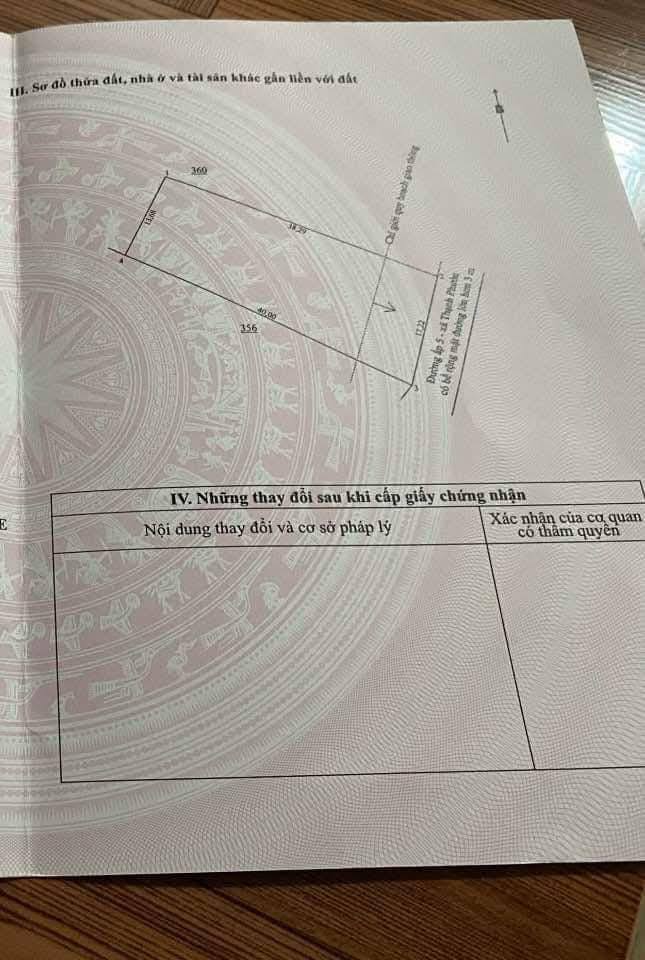 Đất thổ cư 300m² mặt tiền ấp 5 Thạnh Phước, Bến Tre giá 1.17 tỷ - Cơ hội đầu tư tuyệt vời!