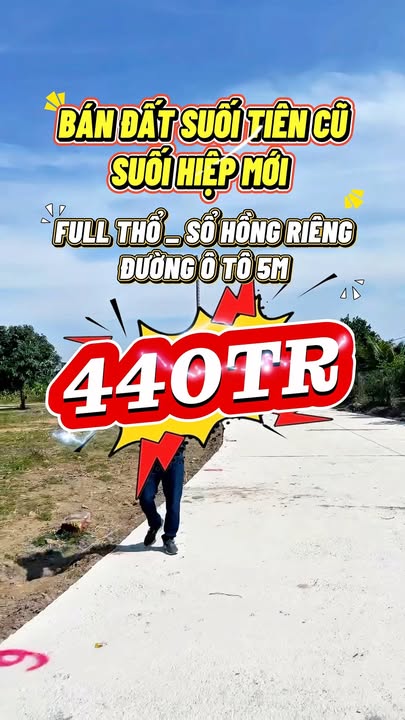 Đất Xã Suối Hiệp 91m² giá 440 triệu - Đầu tư an cư lý tưởng!