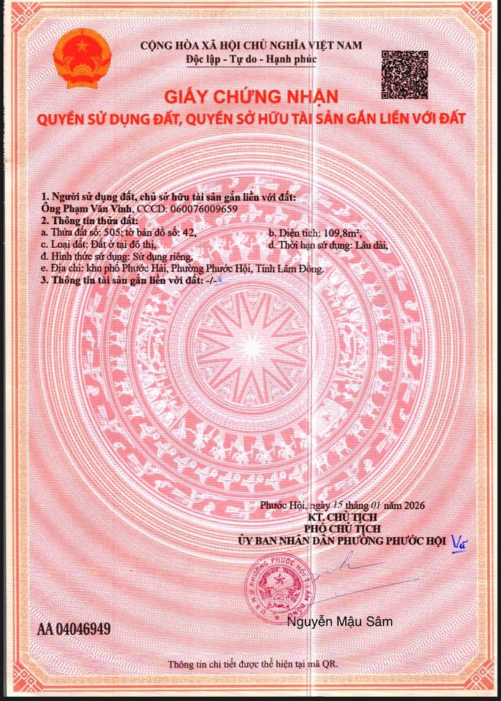 Đất đẹp mặt tiền biển Cam Bình, 109m² chỉ 1,25 tỷ - Cơ hội vàng cho đầu tư!