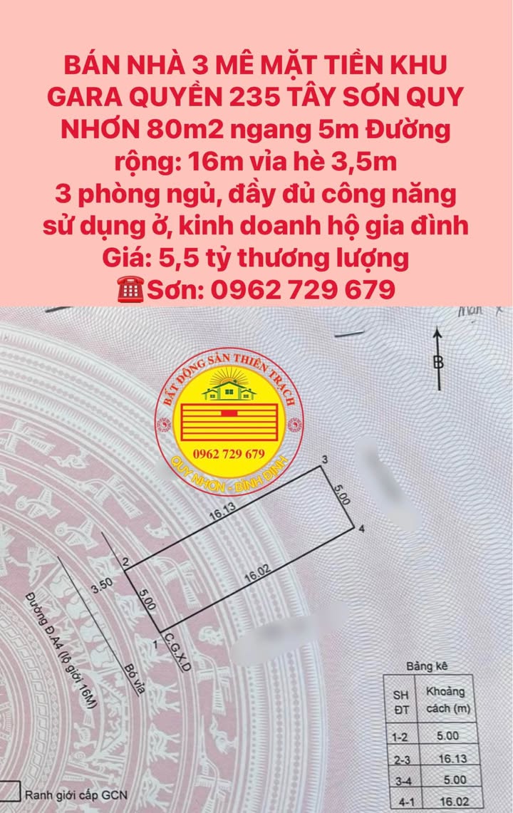 Nhà 3 Mê Mặt Tiền Khu Gara Quyền 80m² giá 5.5 tỷ - Đầy đủ công năng, thuận tiện kinh doanh!