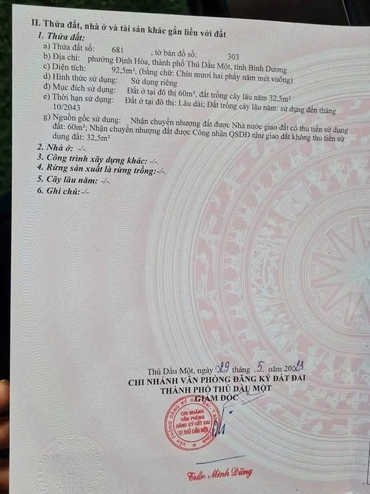 Nhà mặt tiền Đường DX 084, Thủ Dầu Một 90m² - Gần suối giữa