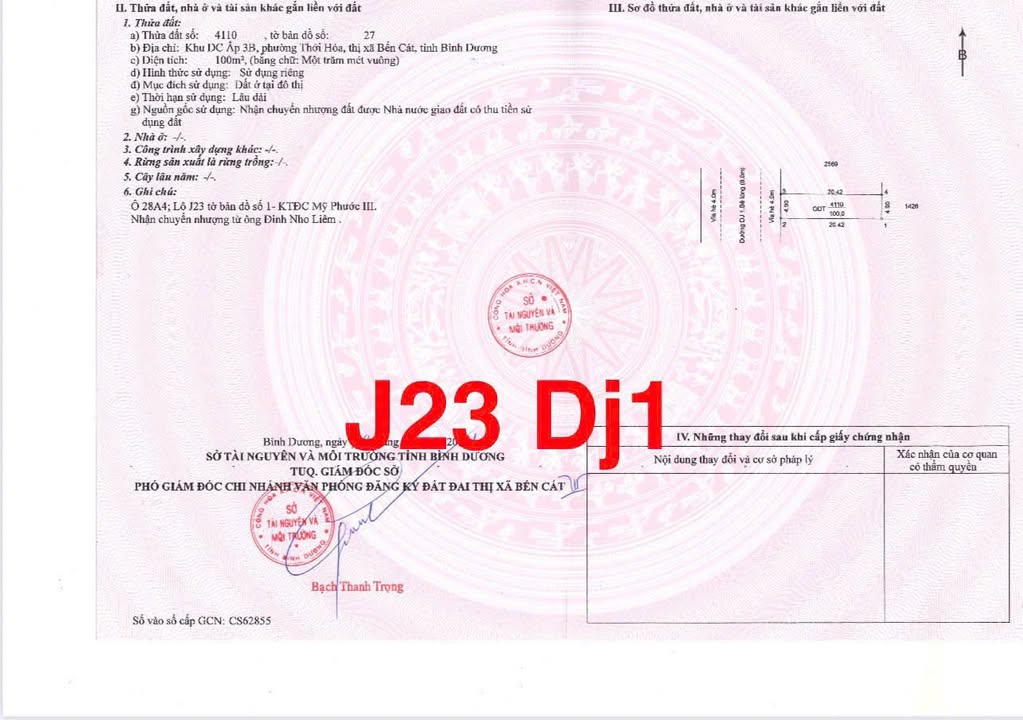 Đất nền KCN Mỹ Phước 3, 100m² giá 1.5 tỷ - Đầu tư sinh lời ngay!