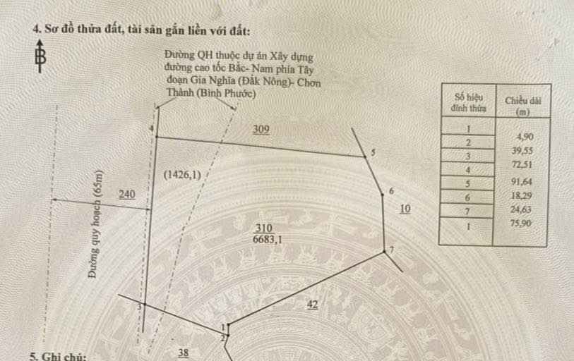 Đất nền Đồng Tâm, Đồng Phú 6700m² - Mặt tiền đường 65, giá thỏa thuận!