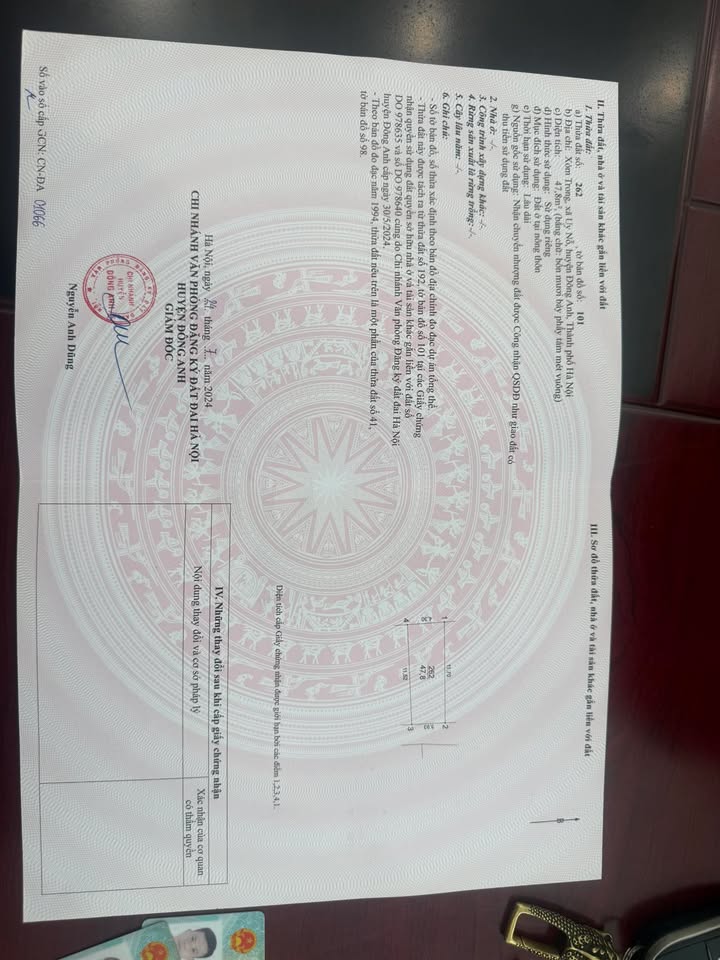 Đất ở Xã Uy Nỗ, Huyện Đông Anh 48m² - Sổ đỏ chính chủ, giá thỏa thuận!