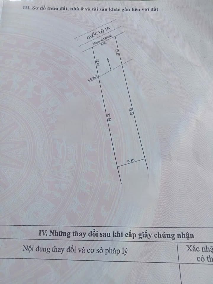 Nhà cấp 4 mặt tiền Quốc lộ 1A, xã Gia Hòa, 413m² giá 1.6 tỷ - Kinh doanh đa tiện ích!