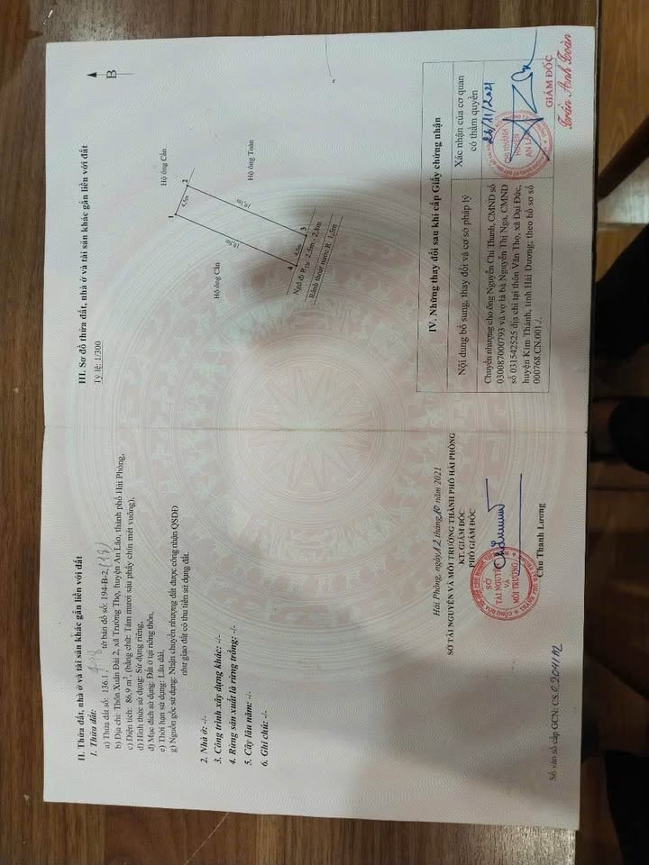 Đất nền xã An Lão - Hải Phòng 86m² giá 1.4 tỷ - Cơ hội đầu tư hấp dẫn!