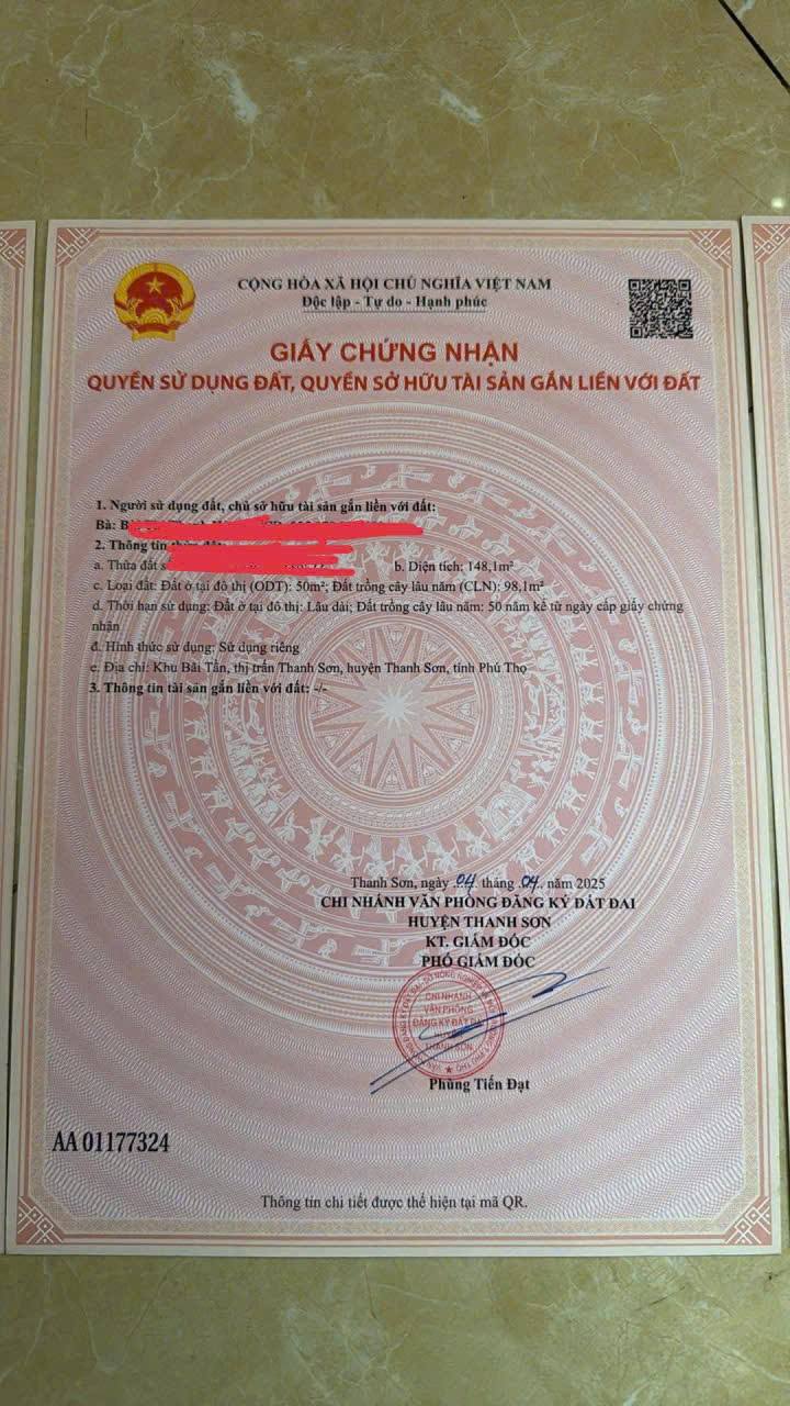 Đất nền Xã Bãi Tần 150m² giá 700 triệu - Cơ hội đầu tư tuyệt vời!