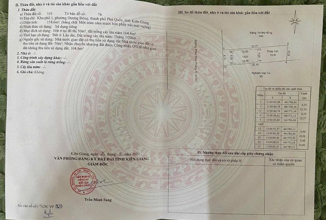 Nhà riêng Phường Dương Đông, 154m² giá 8 tỷ - Chính chủ bán gấp!