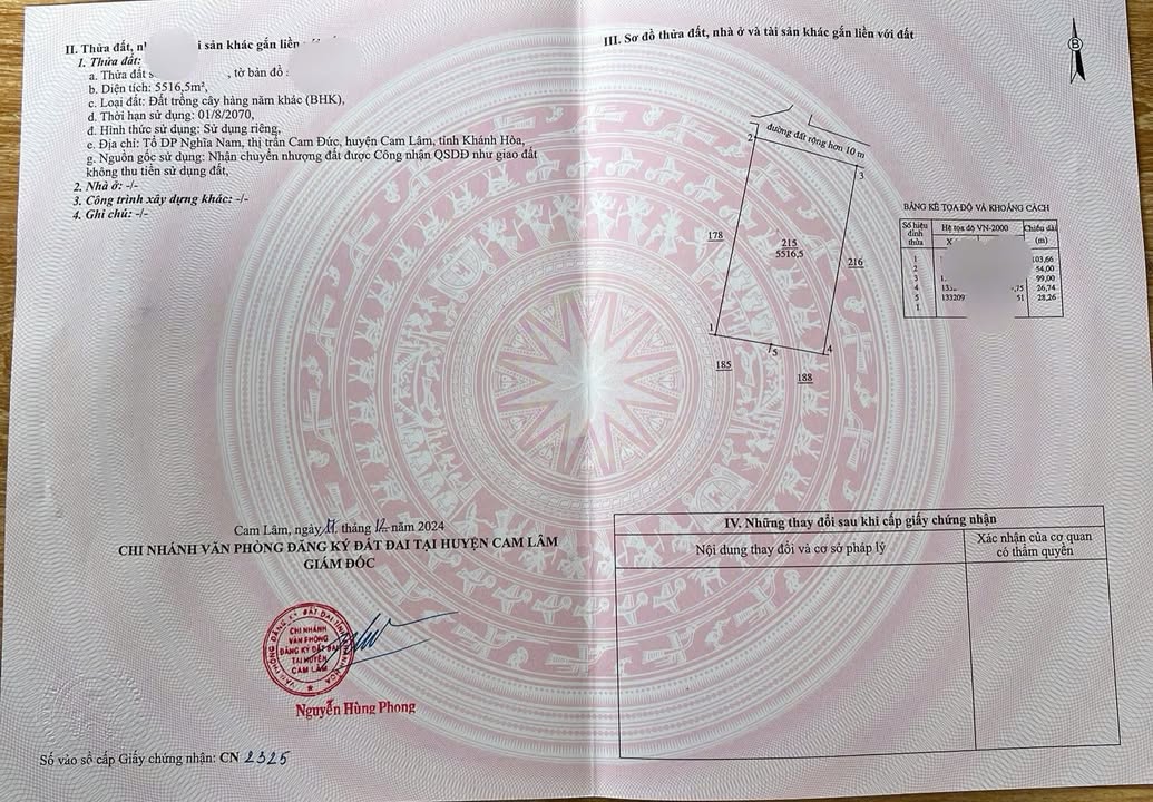 Đất nông nghiệp 5xào (516m²) xã Cam Hải Tây - Cơ hội đầu tư hấp dẫn!