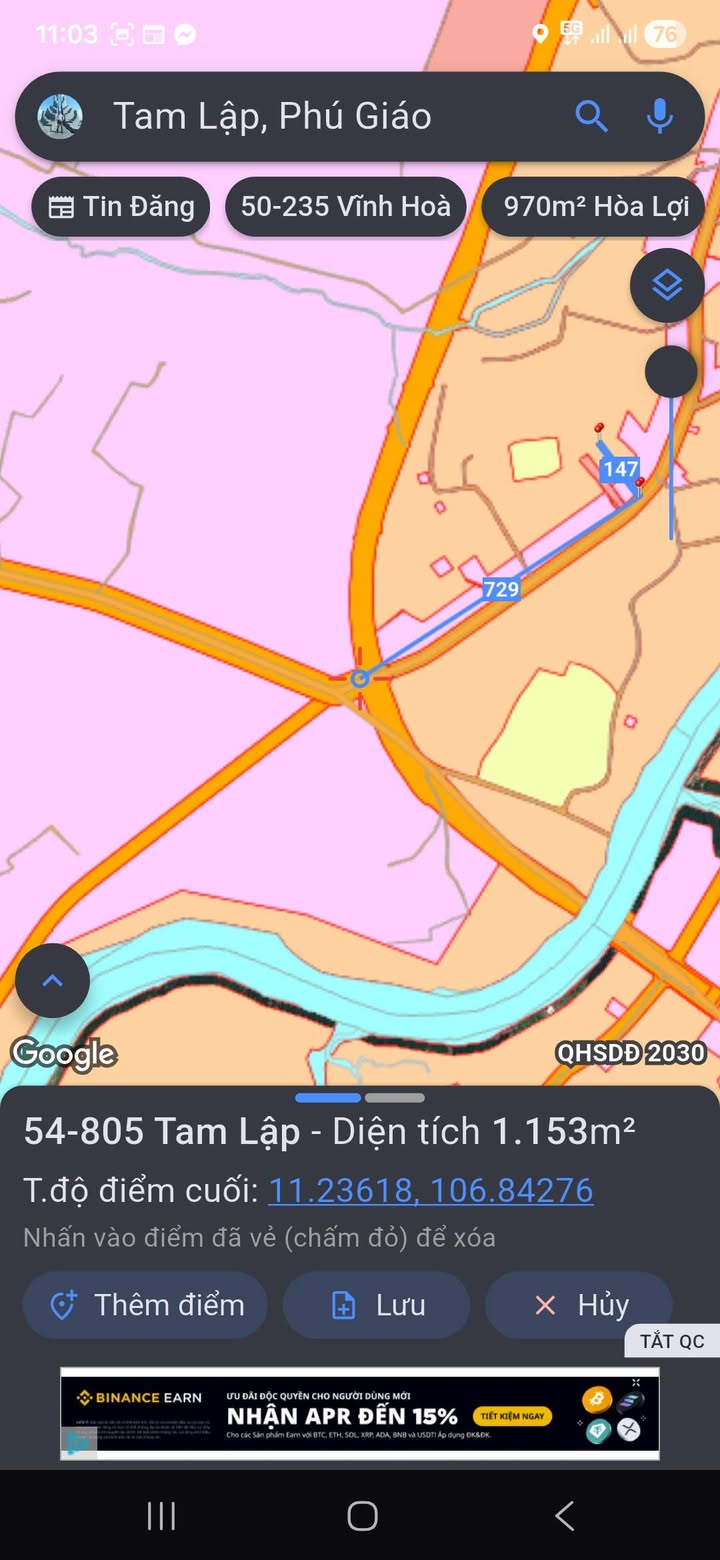 Đất nền ấp Cây Khô, Dĩ An 1160m² giá 1 tỷ - Cơ hội đầu tư hấp dẫn!