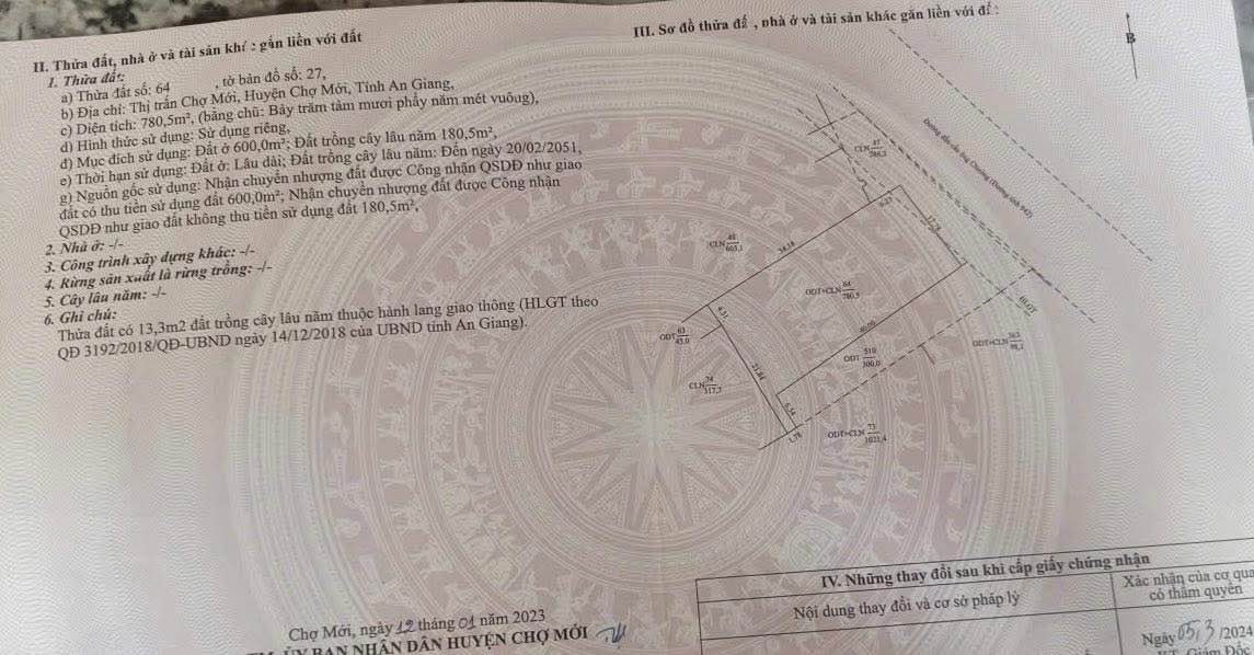 Đất thổ cư mặt tiền đường dẫn cầu Ông Chưởng 747m² giá 11.172 tỷ - Cơ hội đầu tư tuyệt vời!