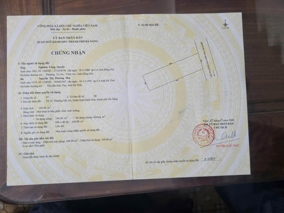 Lô đất kiệt 3m Châu Thị Vĩnh Tế, Đà Nẵng 104m² giá 8.6 tỷ - Cơ hội đầu tư tuyệt vời!