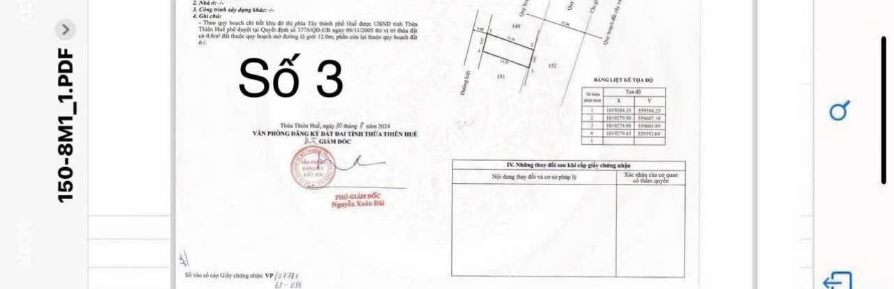 Đất nền Bùi Thị Xuân, An Cựu, 69m² giá 1.3 tỷ - Cơ hội đầu tư tốt!