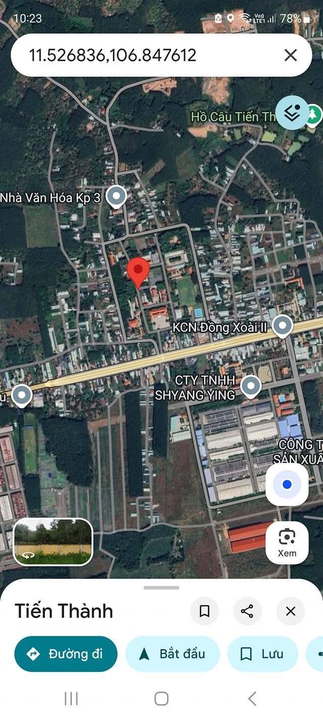 Đất nền KP Tiến Thành 3, Đồng Xoài, 120m² - Giá chỉ 500 triệu!