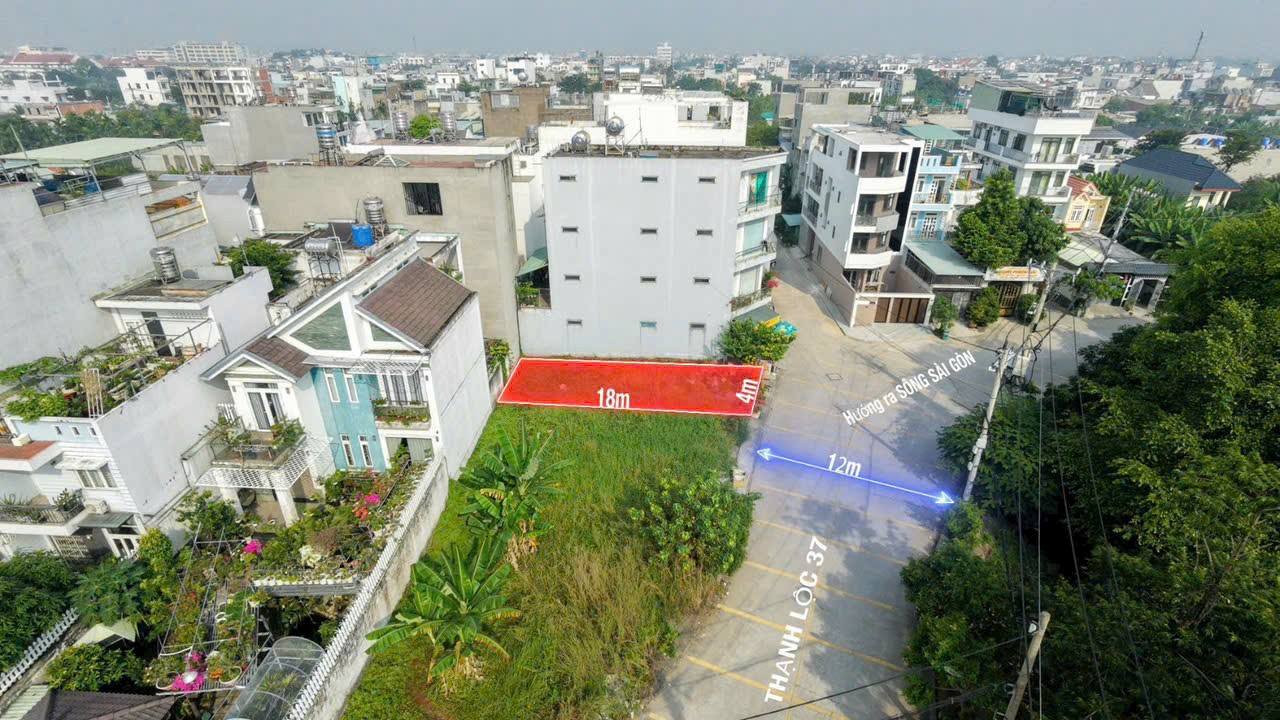 Đất mặt tiền sông TL37, An Phú Đông, 72m² chỉ 4.55 tỷ - Đầu tư sinh lời!