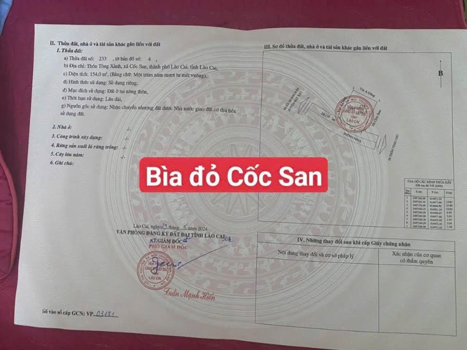 Đất nền đầu tư tại xã Tòng Sành, 154m² chỉ 400 triệu - Tiềm năng phát triển lớn!