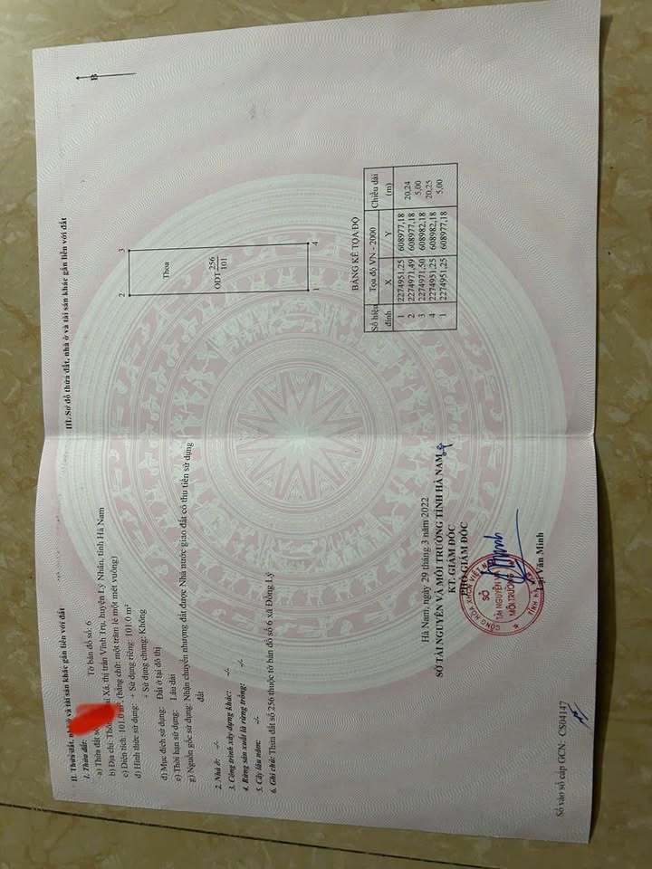 Lô đất mặt đường 971 Phủ Lý 101m² giá thỏa thuận - Cơ hội đầu tư kinh doanh hấp dẫn!