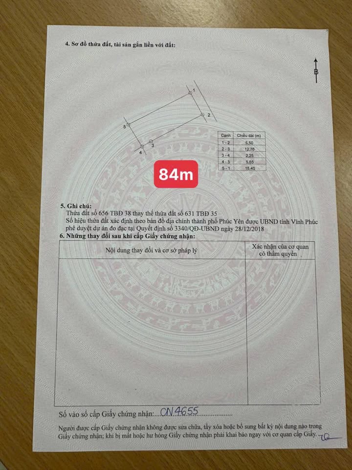 Đất thổ cư Xuân Hòa, Phúc Yên 84m² giá chỉ 1 tỷ - Nở hậu, ô tô vào tận đất!