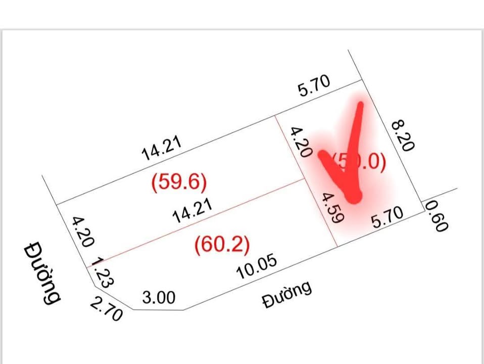 Đất 2 mặt tiền khối 10 Nghi Phú 60.2m² giá 2.86 tỷ - Đầu tư sinh lời ngay!