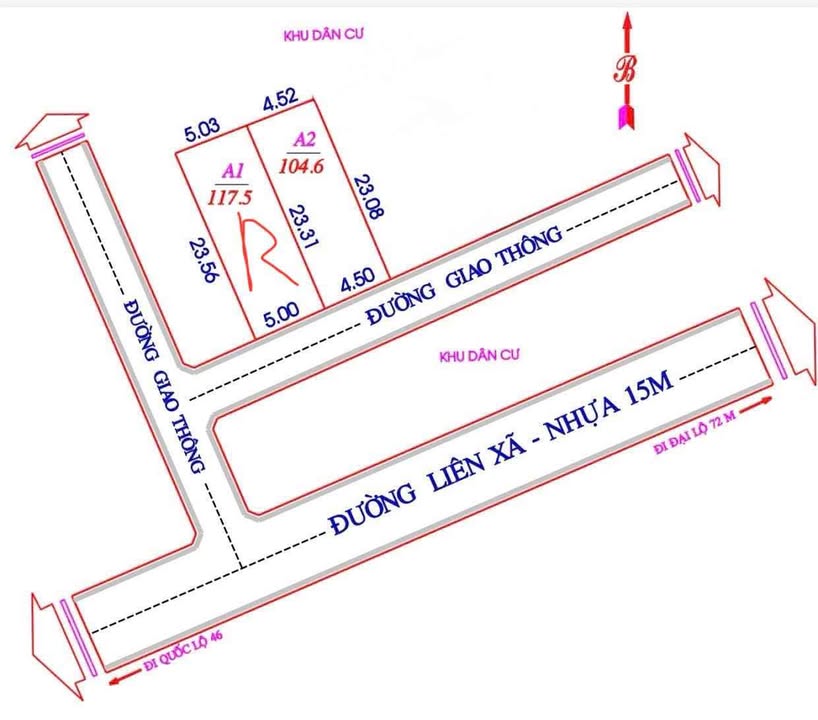 Bán đất Nghi Phong, TP Vinh 104.6m² giá 2.1 tỷ - Đường thông thoáng, vị trí thuận lợi!