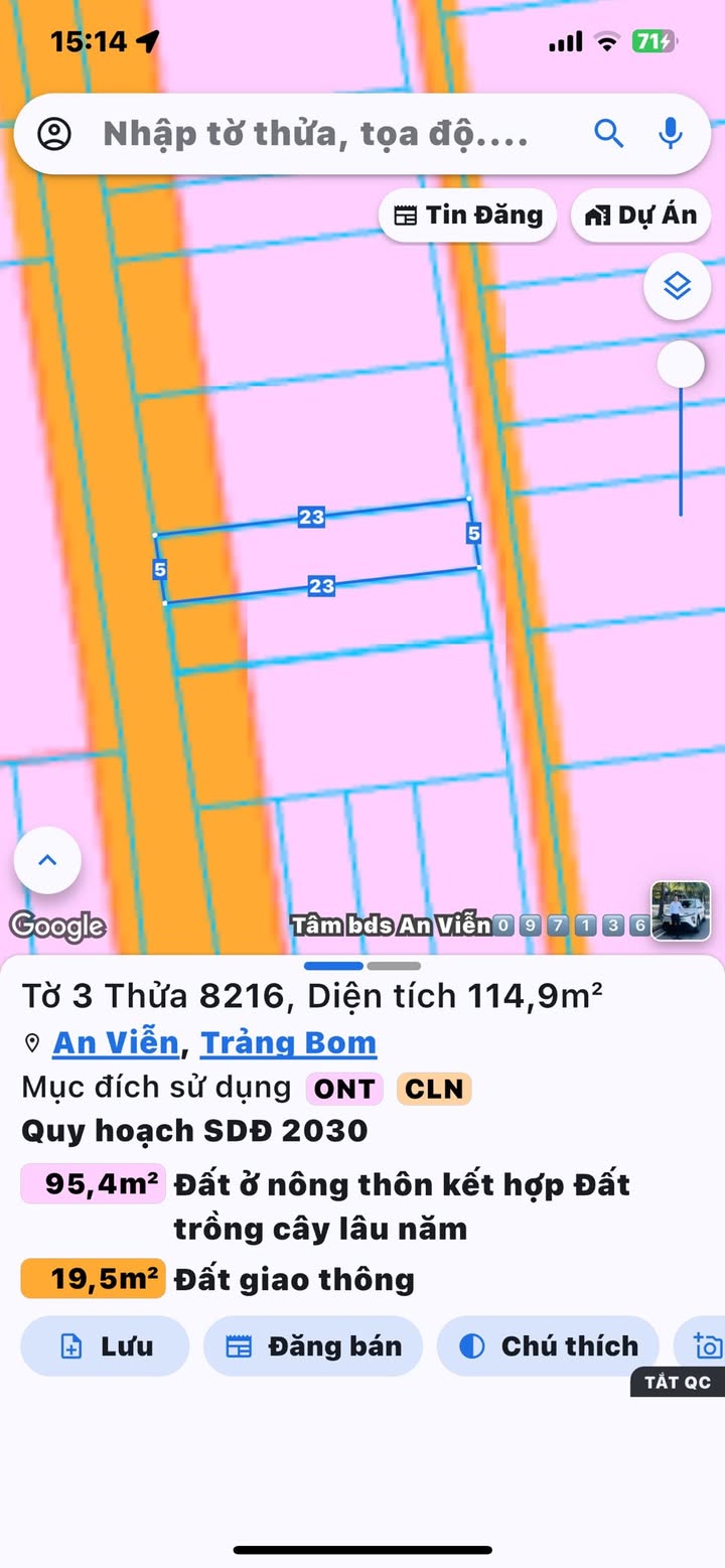 Đất nền An Viễn, Trảng Bom 115m² giá 1.1 tỷ - Sổ hồng riêng, pháp lý rõ ràng!